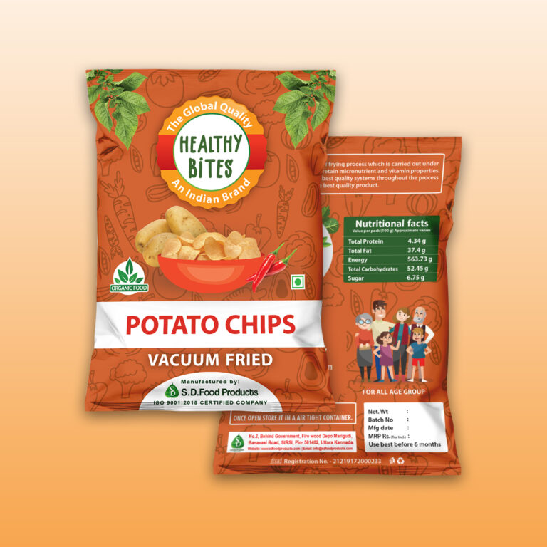 Potato Vacuum Fried Chips 100 gms SD Food Products
